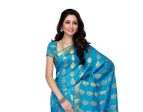 Mimosa Women S Tussar Silk Saree With Blouse,Color:Ananda(3188-104-TUS-AND) Online