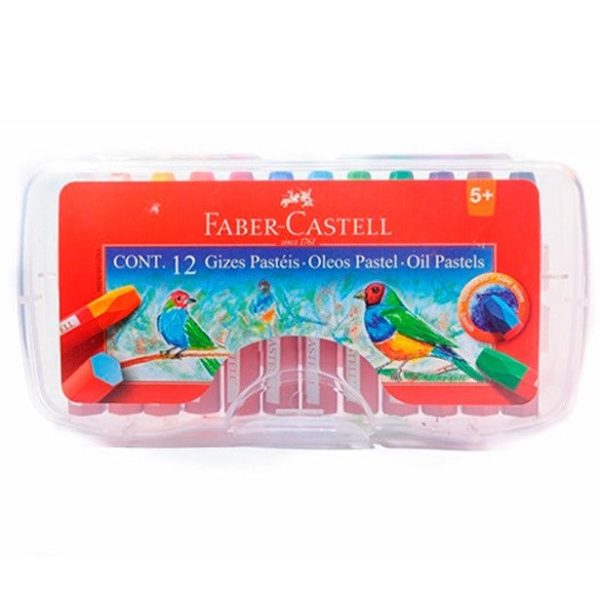 Lápices pastel, caja de 12 colores, oil   Faber Castell For Sale