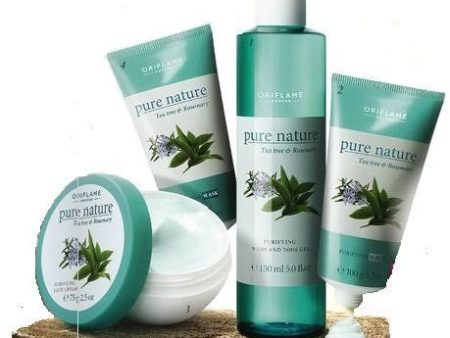 Pure Nature Tea Tree and Rosemary Facial Kit for Combination to Oily Skin Sale