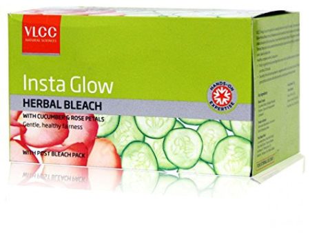 VLCC Insta Glow Herbal Bleach, 54gm Supply