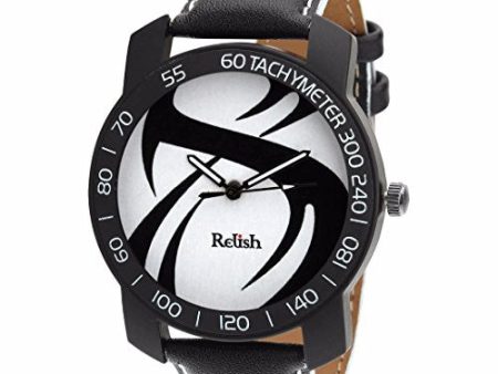 Relish-561 Stylish Black Case Analog Watches for Mens & Boys For Sale