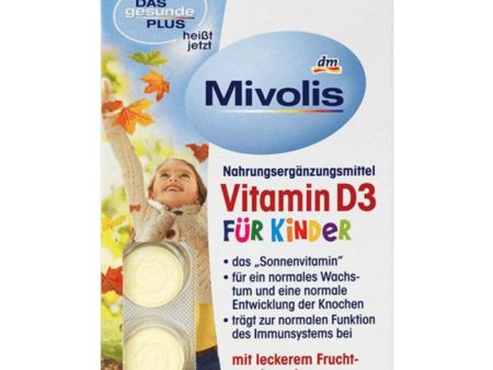 Mivolis Vitamin D3 Kautabletten für Kinder, 60 Kautabletten   Vitamina D3 para niños Fashion