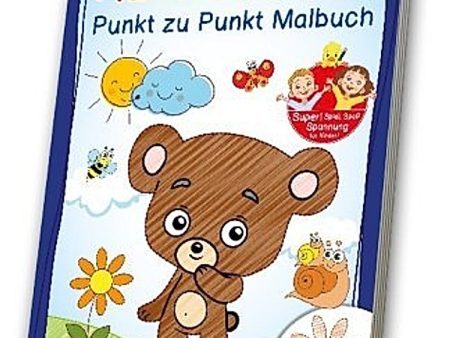 Kunterbuntes Punkt zu Punkt Malbuch, ab 3 Jahre For Cheap