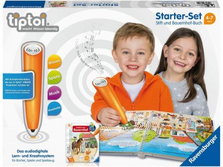 Ravensburger tiptoi® Starter Set, Stift und Bauernhof Buch 4+ on Sale